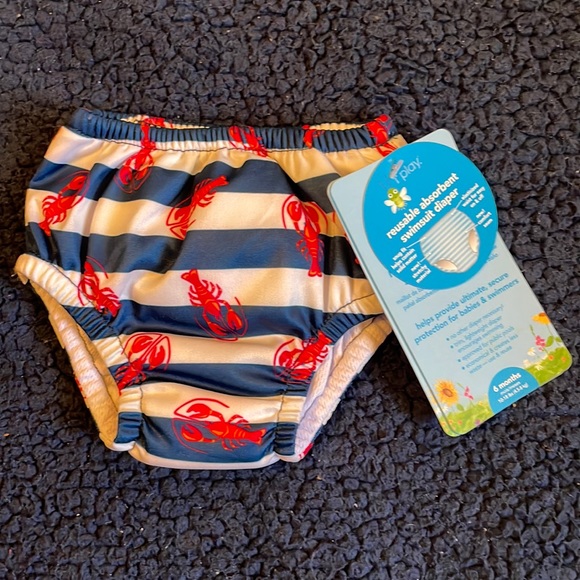 i play. Other - NWT I play Navy lobster reuseable absorbent swimsuit diaper